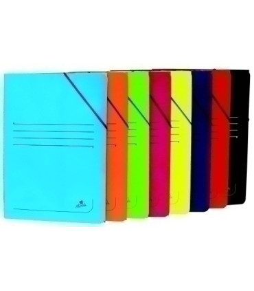 CARPETA GOMAS SOLAP CART. Fº AZUL