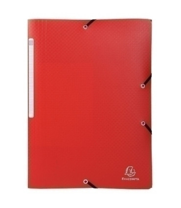 CARPETA SOLAP.EXACOMPTA PP A4 ROJO