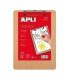 CARP.PINZA PORTABLOCS APLI A4 MADERA