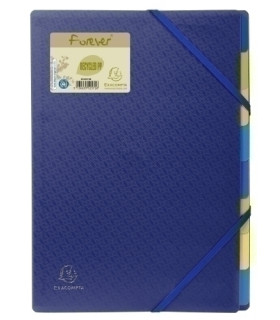 CARP.CLASIF.EXACOMPTA PP A4 8 DP. AZUL