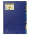 CARP.CLASIF.EXACOMPTA PP A4 8 DP. AZUL