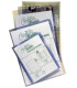 DOSS.ANG.RECT.SARO PVC 280µ A4 TRA P/50