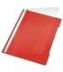 DOSSIER FASTENER LEITZ PVC A4 TARJ.ROJO