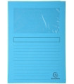 SUBCARP. EXAC. VENTANA 120g A4 AZUL P/25