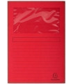 SUBCARP. EXAC. VENTANA 120g A4 ROJO P/25