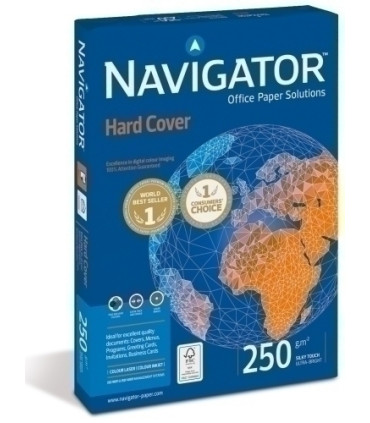 PAPEL A4 NAVIGATOR 250g 125h HARD COVER