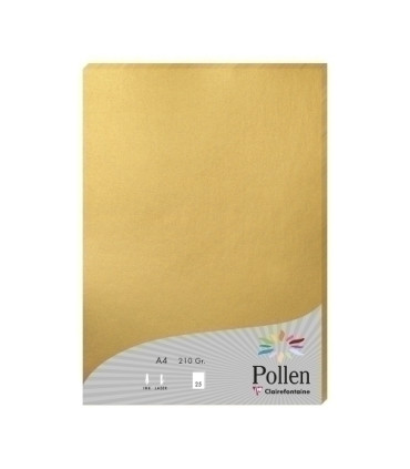 PAPEL CLAIREFONTAINE POLLEN A4 25h ORO