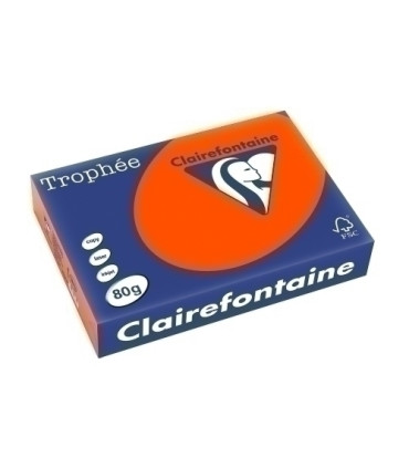 PAPEL COLOR A4 TROPHEE 80g 500h RJ.CARDE