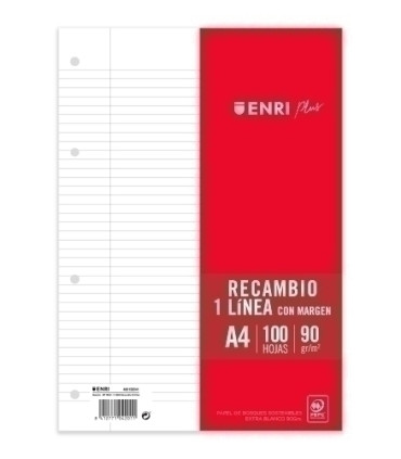 RECAMBIO ENRI PLUS A4 100h 4 TAL. HZTL.
