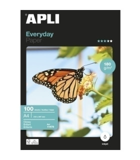 P.INKJET APLI FOTO A4 180g 100h GLOSSY