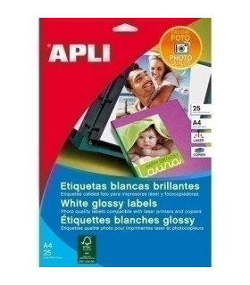 P.LASER FOTO ADHESIVO APLI A4 10h