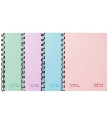 BLOC NAVIGATOR A4 80h CD.4 PASTEL SURTID