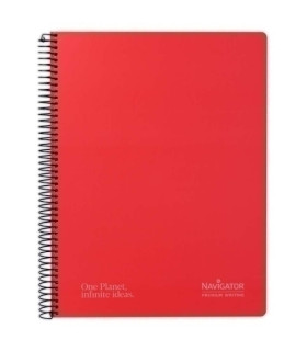 BLOC NAVIGATOR A4 80h CD.4 ROJO