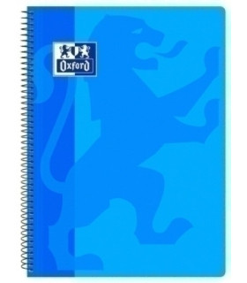 BLOCK OXF.SCH.PP Fº 80h CD.4 AZUL TURQUE
