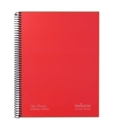 BLOC NAVIGATOR A4 120h CD.5 ROJO