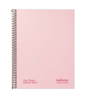 BLOC NAVIGATOR A4 120h HZ PASTEL ROSA