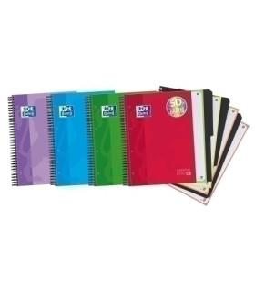 BLOCK OXF. EU.BOOK 4 A4 120h CD.5 COL.(4