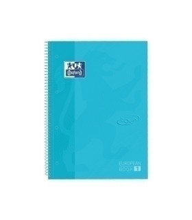 BLOCK OXF. EU.BOOK 1 A4 80h CD.5 AZUL PA