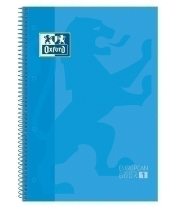 BLOCK OXF. EU.BOOK 1 A4 80h CD.5 TURQUES