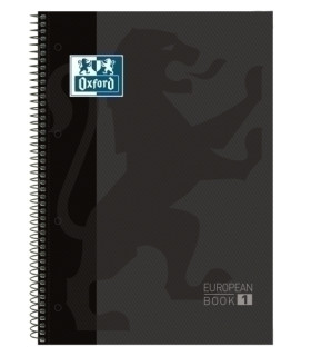BLOCK OXF. EU.BOOK 1 A4 80h CD.5 NEGRO
