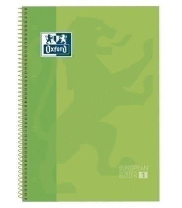 BLOCK OXF. EU.BOOK 1 A4 80h CD.5 VERDE F