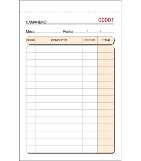 TALONARIO CAMAREROS BOLSILLO TRIPL. LOAN