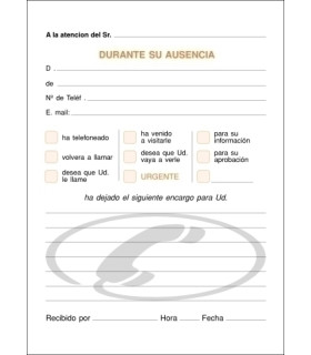 TALONARIO LLAMADAS TELEFONO 8º NATU LOAN
