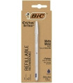 BOLIG.BIC CRISTAL RE´NEW METAL AZUL + 2