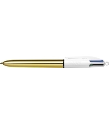 BOLIGRAFO  4 COL.BIC SHINE GOLD