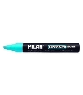 ROTULAD.PIZARRA MILAN FLUOGLASS AZUL