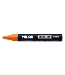 ROTULAD.PIZARRA MILAN FLUOGLASS NARANJA