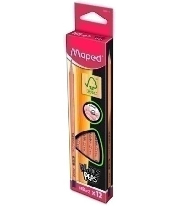 LAPIZ MAPED BLACK  PEPS - HB