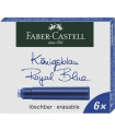 TINTA ESTILOG.FABER CAJA 6 CART.AZUL