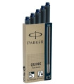 TINTA ESTILOG.PARKER 5 CART.AZUL NEGRO