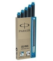 TINTA ESTILOG.PARKER 5 CART.AZUL REAL