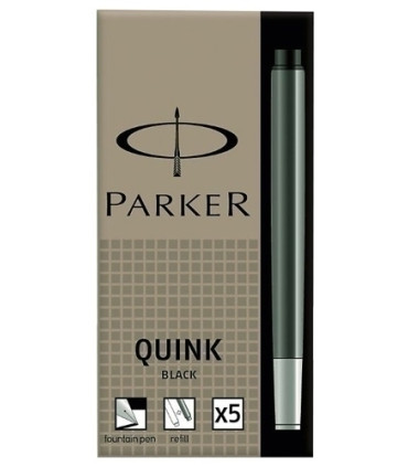 TINTA ESTILOG.PARKER 5 CART.NEGRO