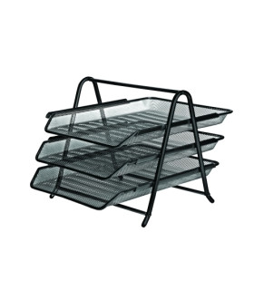 BANDEJA SOBR. FOROFIS METAL NEGRA SET 3