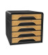 MODULO CEP ESTANDAR 5 CAJONES NEGRO