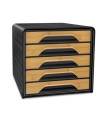 MODULO CEP ESTANDAR 5 CAJONES NEGRO