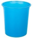 PAPELERA PLASTICO CERRADA TRASL.AZUL