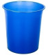 PAPELERA PLASTICO CERRADA TRASL.AZUL MAR