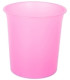 PAPELERA PLASTICO CERRADA TRASL.FUCSIA