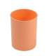 CUBILETE FAIBO PLASTICO PASTEL NARANJA