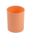 CUBILETE FAIBO PLASTICO PASTEL NARANJA