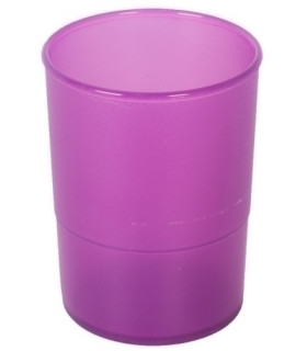 PORTA LAPICES PLASTICO REDONDO TR. MALVA