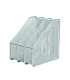 REVISTERO FOROFIS TRIPLE METALICO PLATA