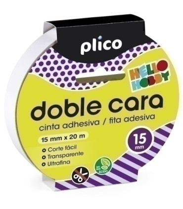 CINTA DOBLE CARA PLICO 15x20