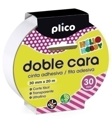 CINTA DOBLE CARA PLICO 20x30