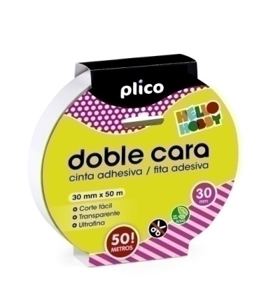 CINTA ADHESIVA DOBLE CARA PLICO 30x50