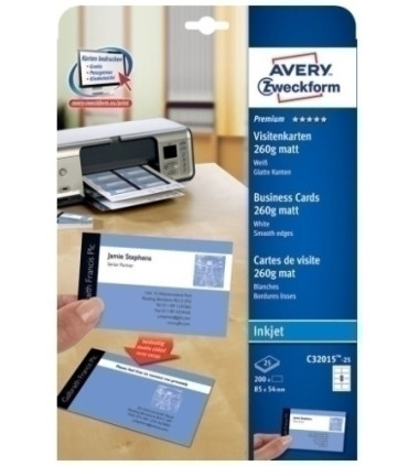 TARJETAS AVERY IMPRESORA C32015-25